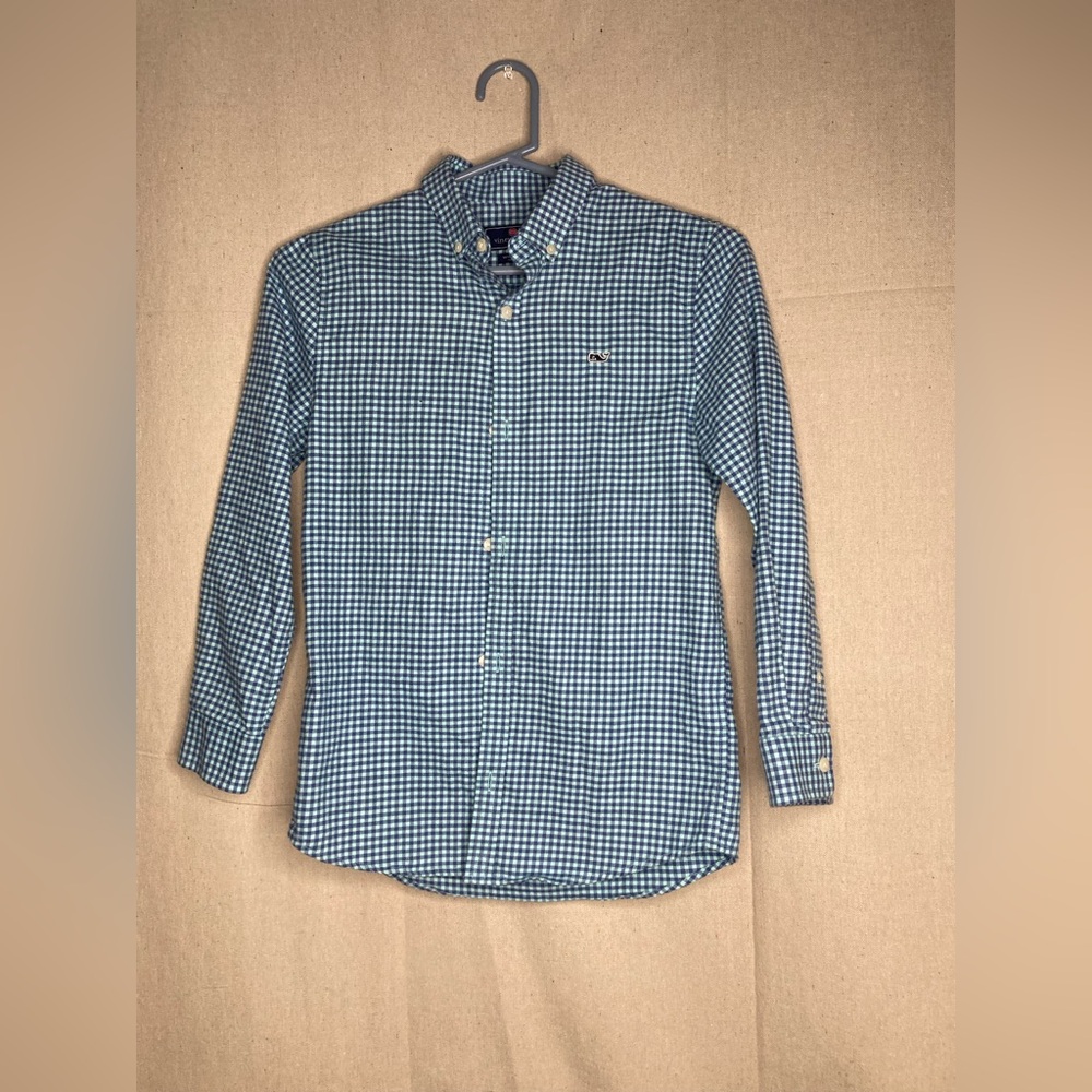 Boys Vineyard Vines Button Up Shirt Size Small (8-10)